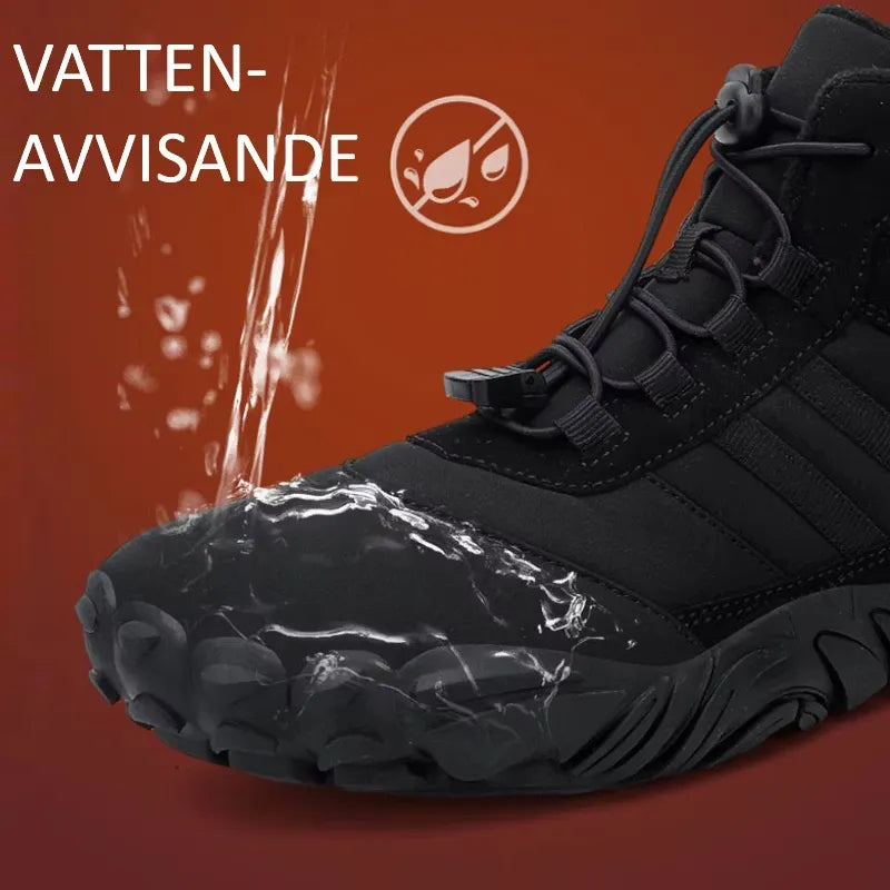 Toeplus Barfotaskor Vinter – Fodrade, Vattenavvisande & Halksäkra